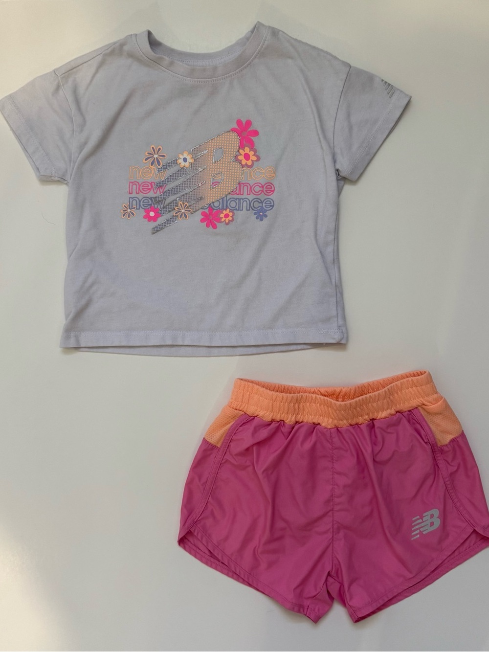 Girls 3T New Balance 2-Piece Set | Tee & Shorts | Toddler
